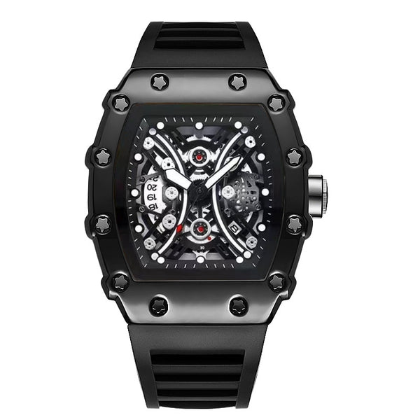 Black Phantom Skeleton Watch (GOOBASEN)