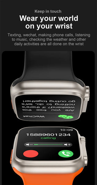 2023 i8 ultra Smart watch with extra intelligence functions + FREE Earpods and Extra Straps